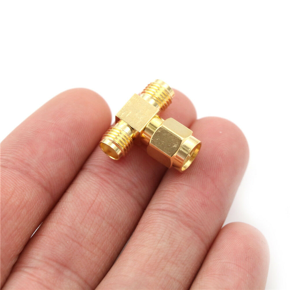 1xAdapterRP-SMA Female Plug To Two RP-SMA Male Jack T Triple1F2M RF Conne.l8