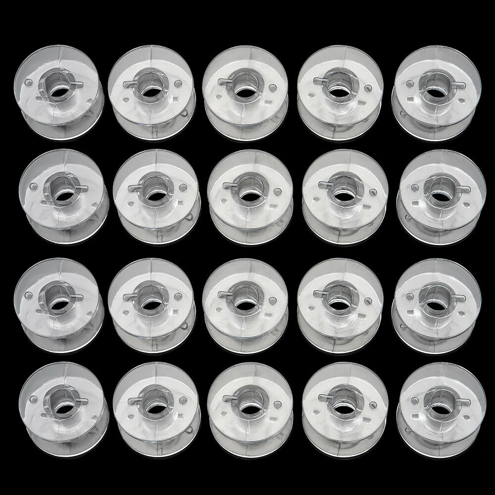 20X Plastic Empty Bobbins Sewing Machine Spools Home Sewing Machine Accessories