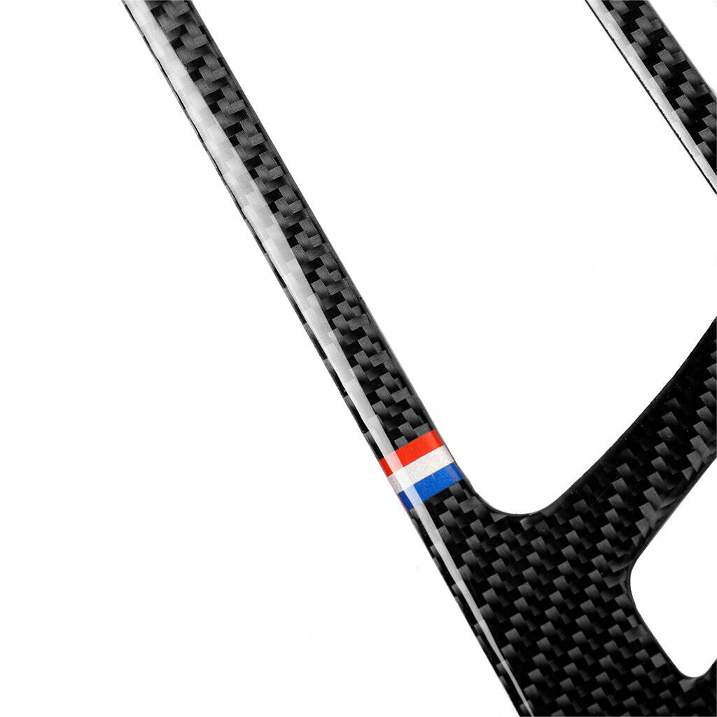 Carbon Fiber Car Handles Door Bowl Covers Trim Panel for Ford Mustang 15-17