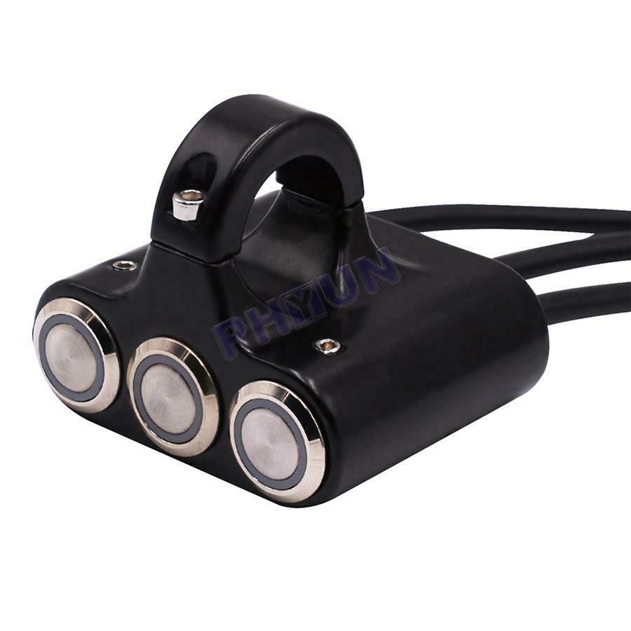 7/8 inch Motorcycle ATV Handlebar Switch Horn Engine Start Kill Aluminum Alloy