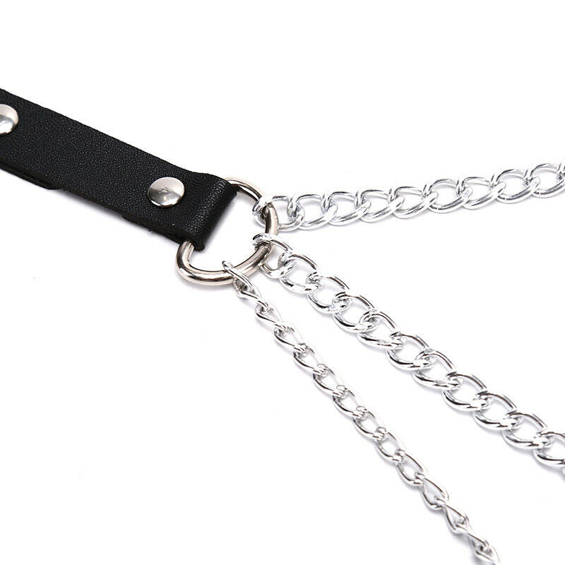 Lock Chain  Multilayer Punk Choker Necklace joker Collar Neck Ring Jewelr.l8