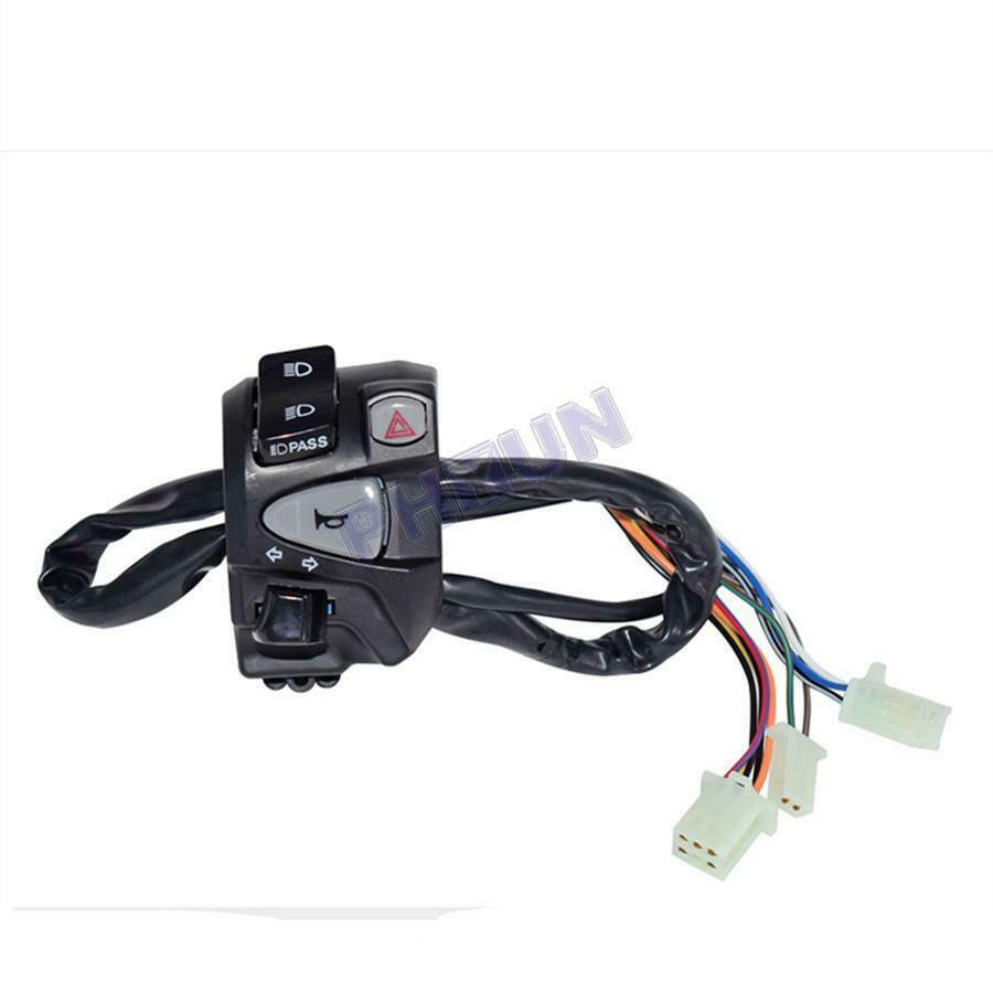 Motorcycle ATV Handlebar Switch Horn Turn Signal Low/High Beam Headlight on/off