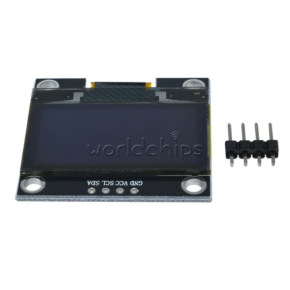 1.3" Blue 4Pin OLED LCD Display Module IIC I2C 128x64 3-5V Interface for Arduino