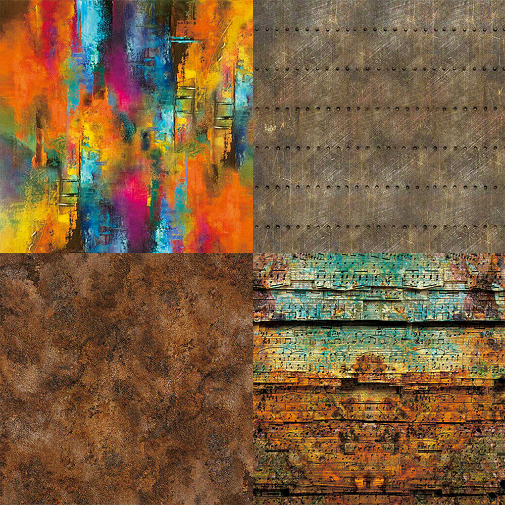 12x 6'' Oil Painting Paper Pad Single-sided Scrapbooking Journal Card Decor DIY