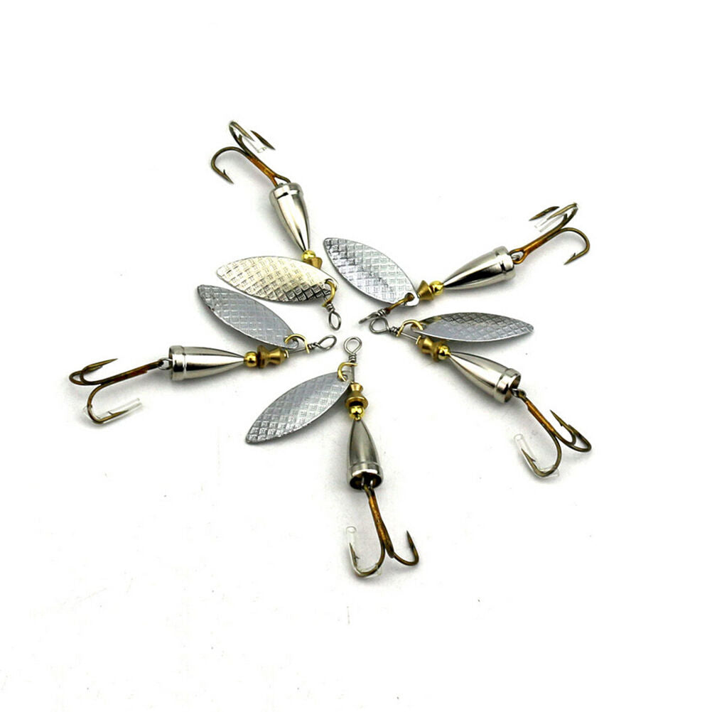 1 Pcs Metal Fishing Bait Metal Spinner Shine Lures with Hook Fishing Gear.l8