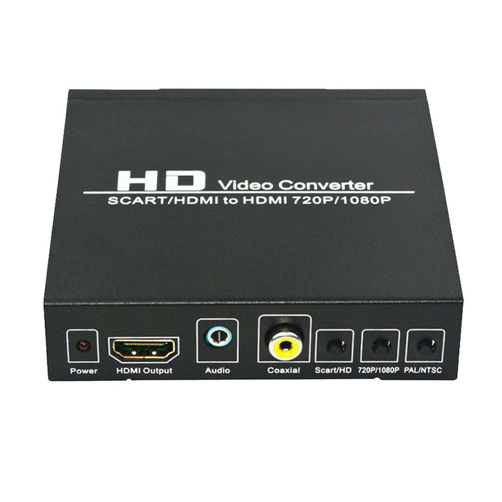 1pc Premium SCART to HDMI Converter Upscaler Support HDMI Connector Output