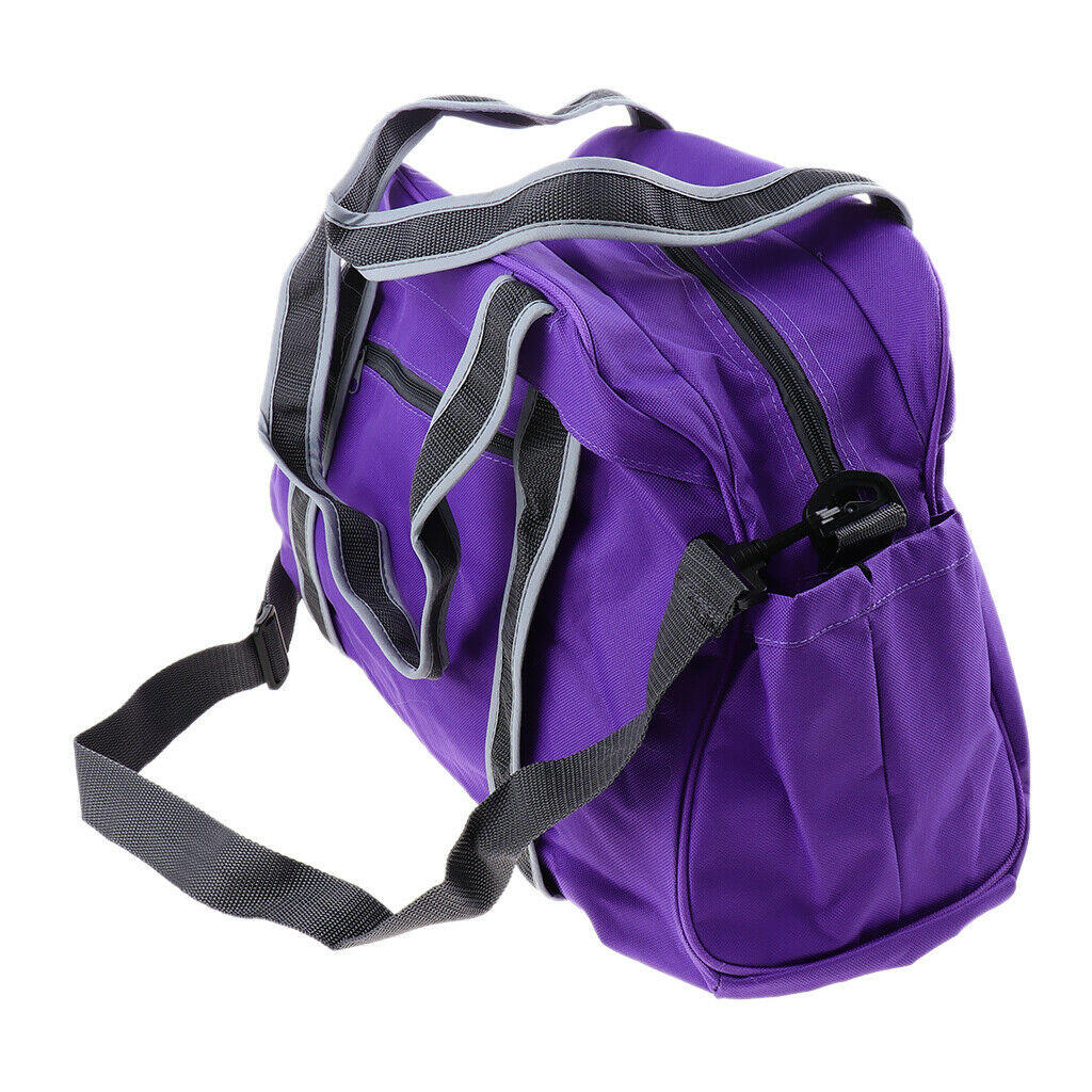 Yoga Mat Tote Duffel Bag Travel Clothes Organnizer Shoulder Bag Purple