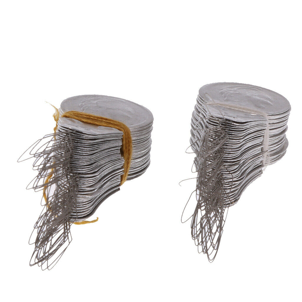 100 Pieces Wire Needle Threader Crafts Handwork Sewing Needling Thread Guide