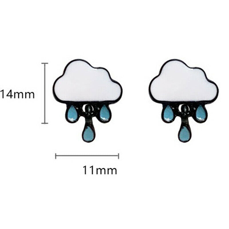 Fashion Woman Stud Earrings Simple Cartoon Stud Earrings Female White Clo.l8