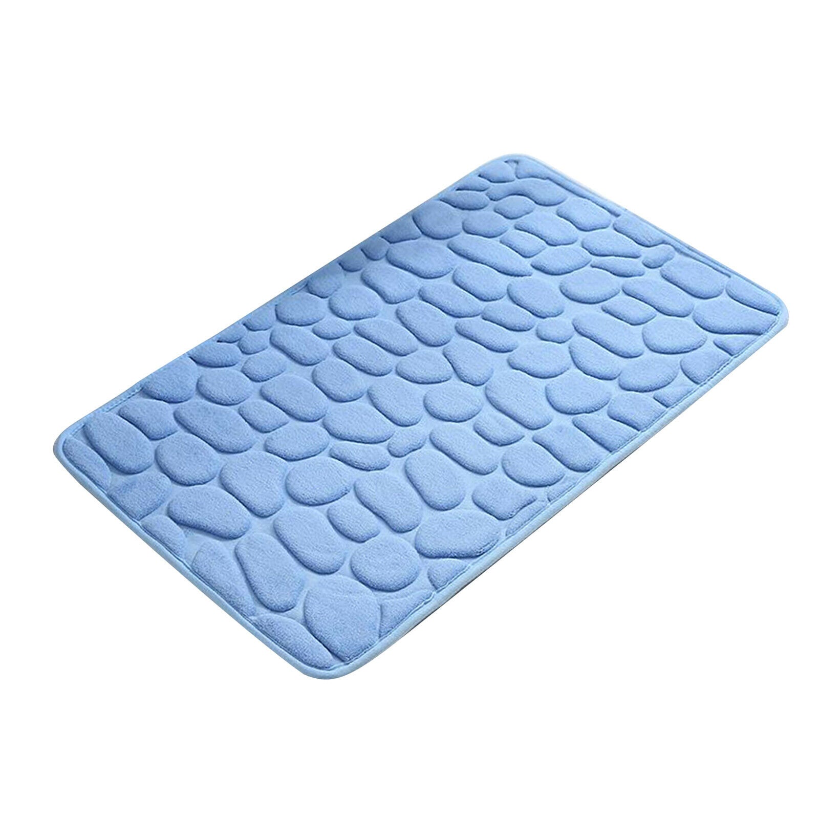 Bathroom Carpet Mat Floor Mat Rug Anti-slip Doormat 40x60cm Blue