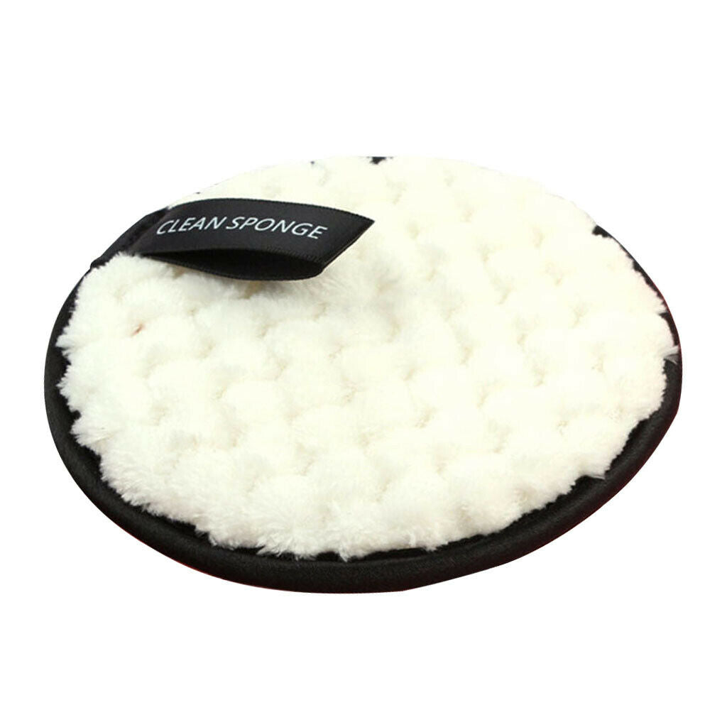 Pack 6 Cloth Rounds Eye Makeup Remover Pads Washable Facial Cleansing Cloths