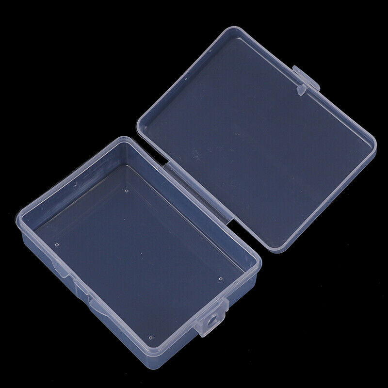 9cm*6.5cm*3cm Transparent Plastic Storage Box Clear Square Multipurpose.l8