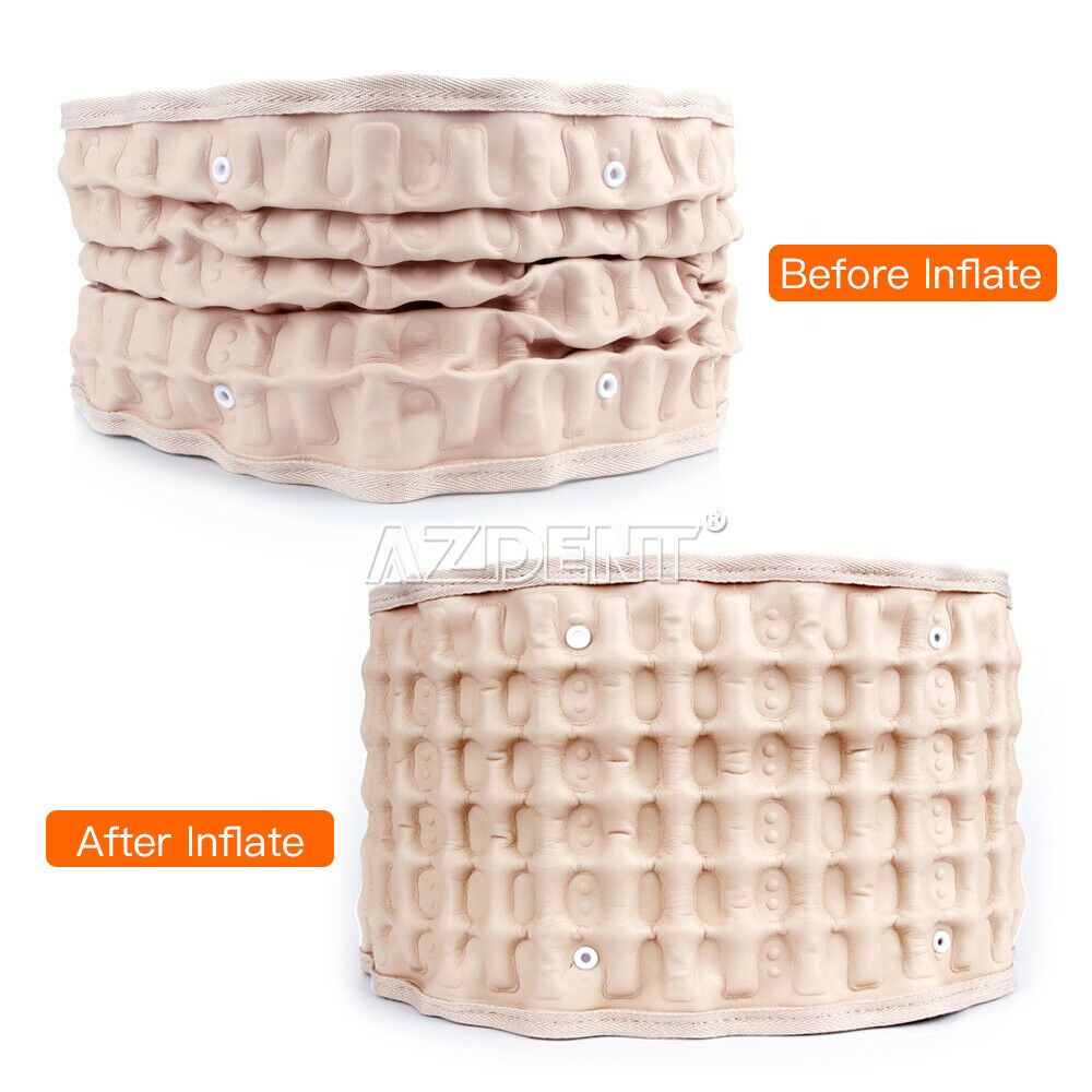 Lumbar Traction Belt Decompression Belt Back Brace Lumbar Support Beige