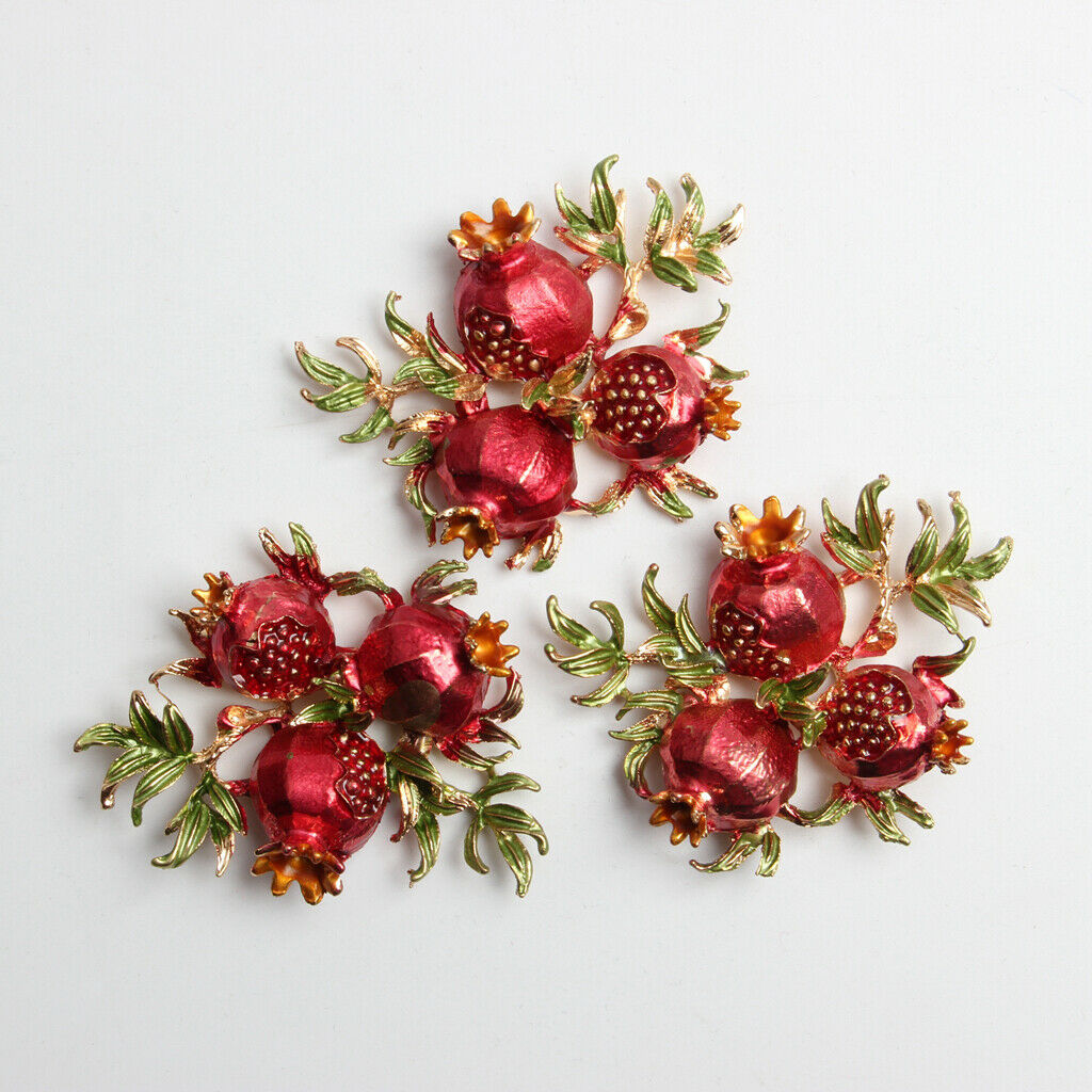 5pcs DIY Wedding Crystal Pomegranate Headpiece DIY Hair Jewelry Accessories