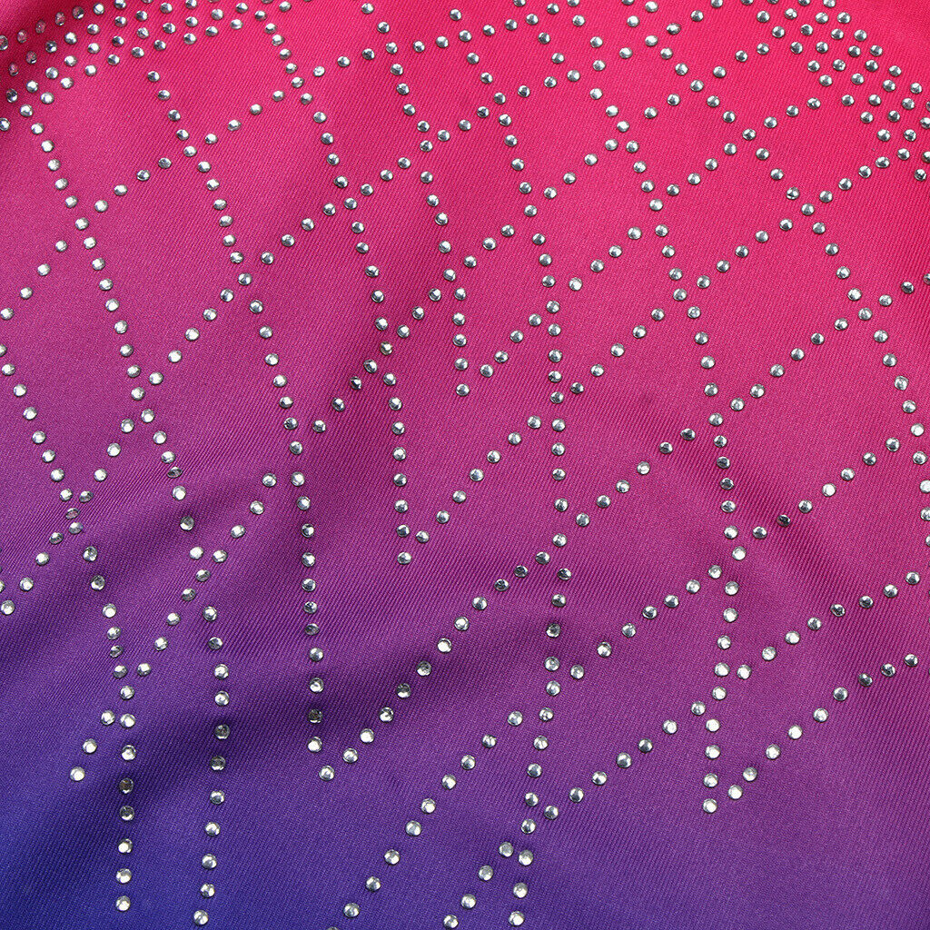 Girls One-Piece Leotard Athletic Dance Gymnastics Bodysuit 10 Pink + Blue