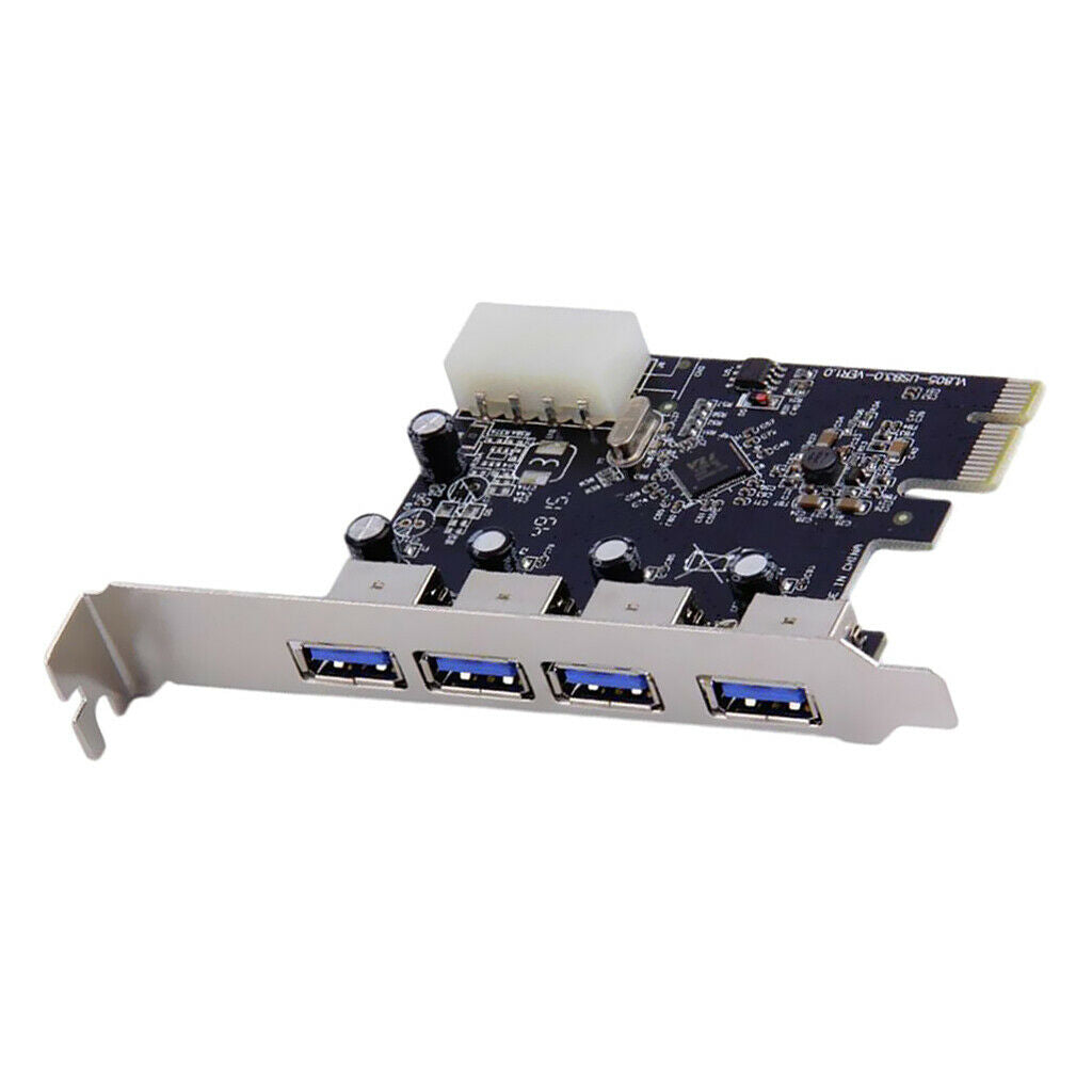 USB PCIe Card, 4-Port USB 3.0 to PCI Express Card Expansion card, PCI-E to USB