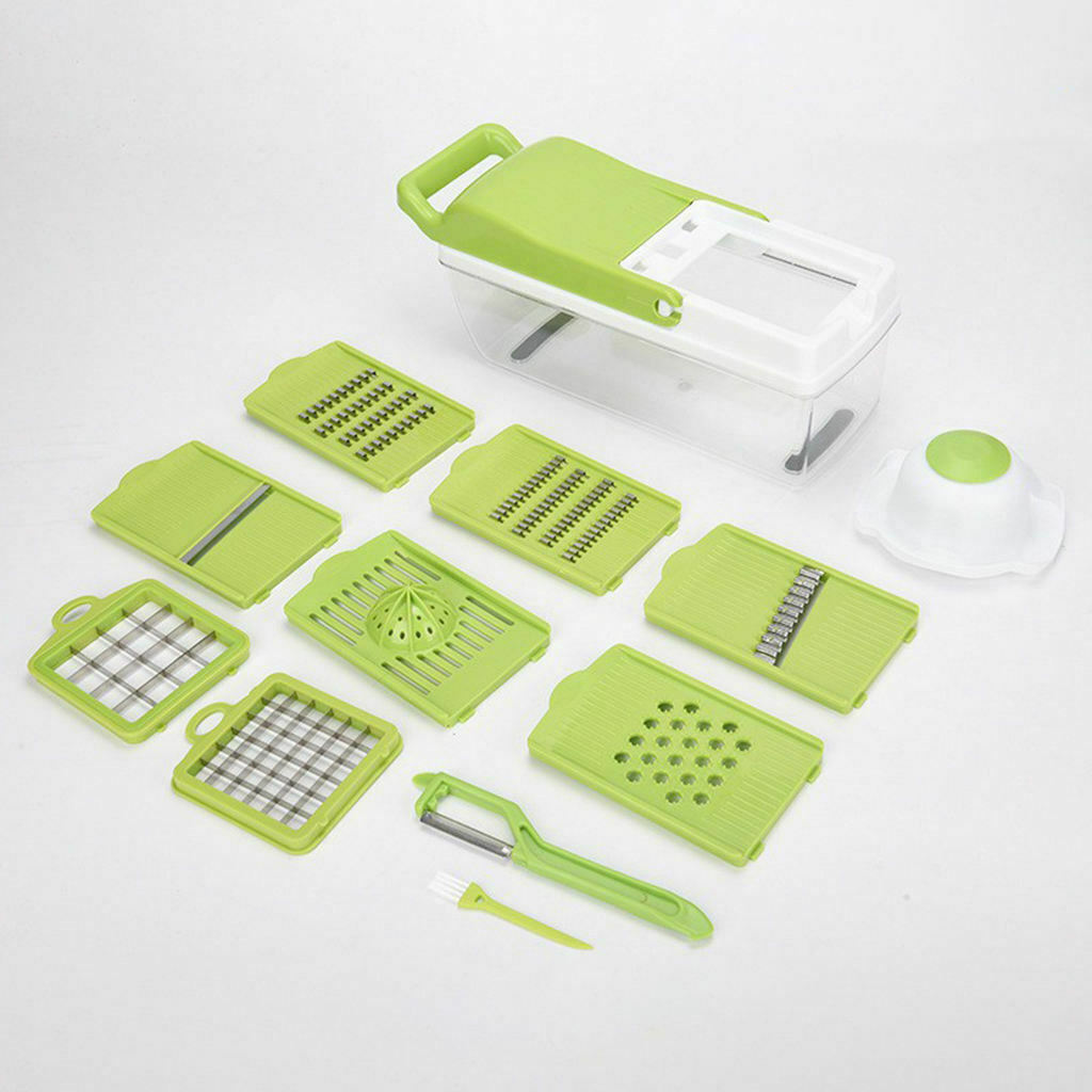 Multifunction Vegetable Chopper Recipe Grater Heavy Duty Veggie Slicer Dicer