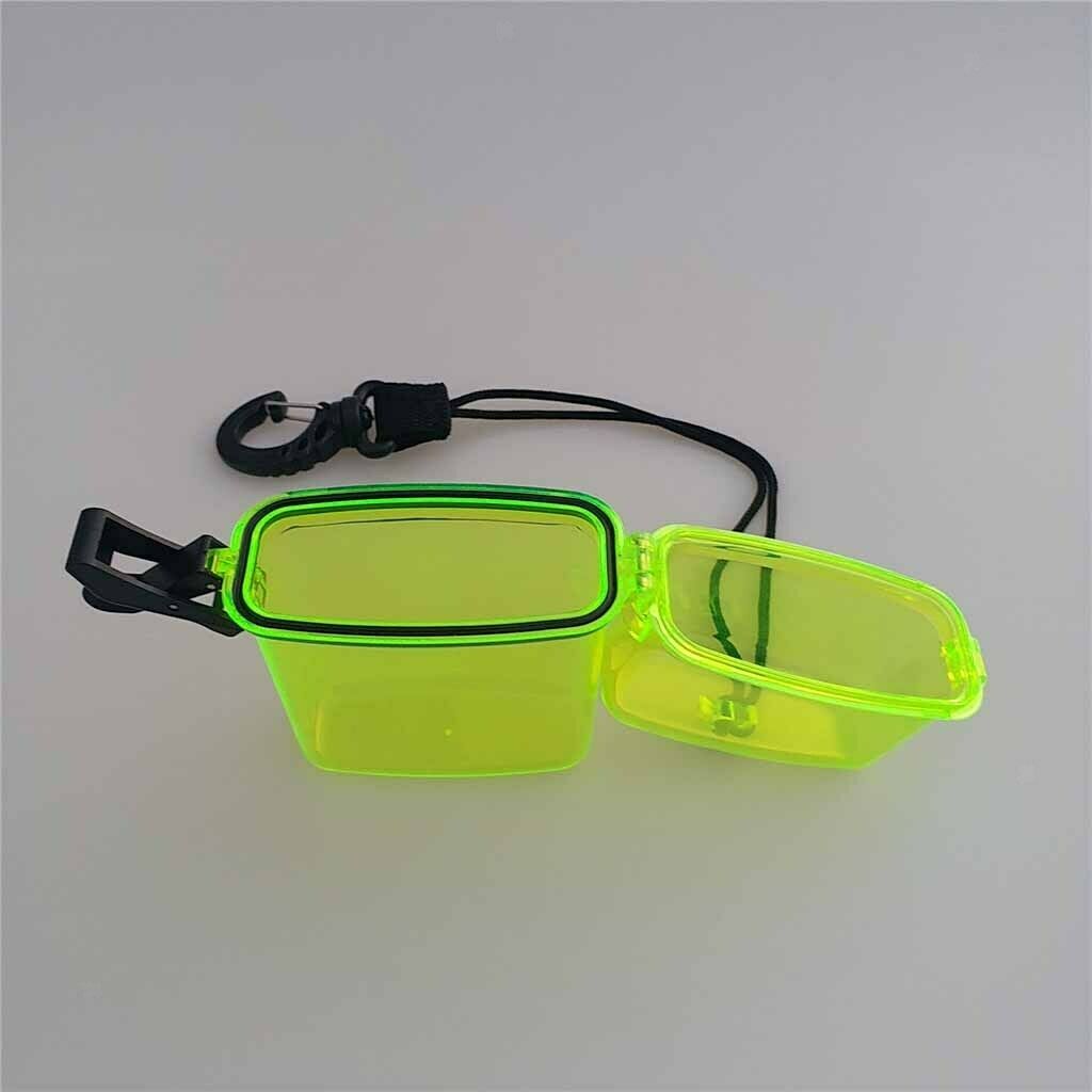 2Pcs Small Portable Waterproof Dry Box  Snorkeling Water Fishing Diver
