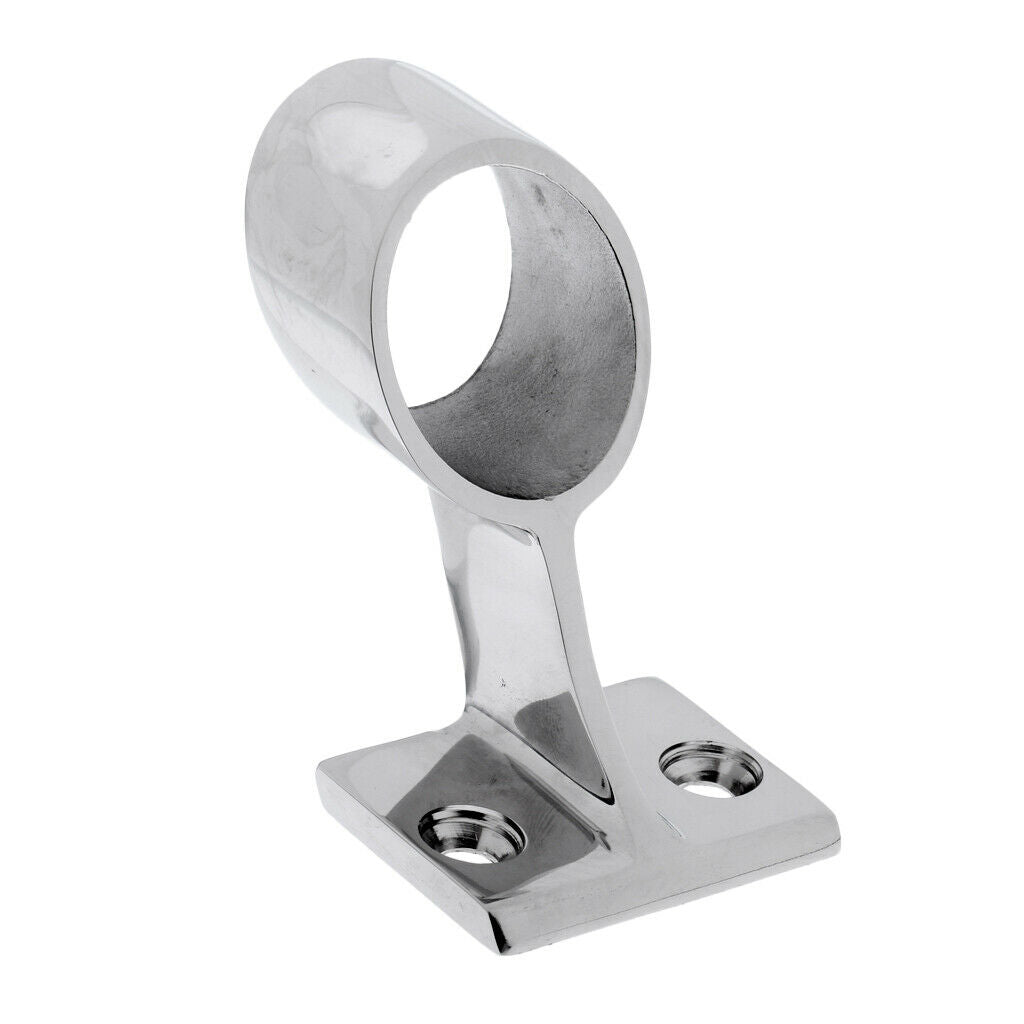 Polished 316 Stainless Steel Marine Boat Stanchion 60Â° Hand Rail Fitting 1