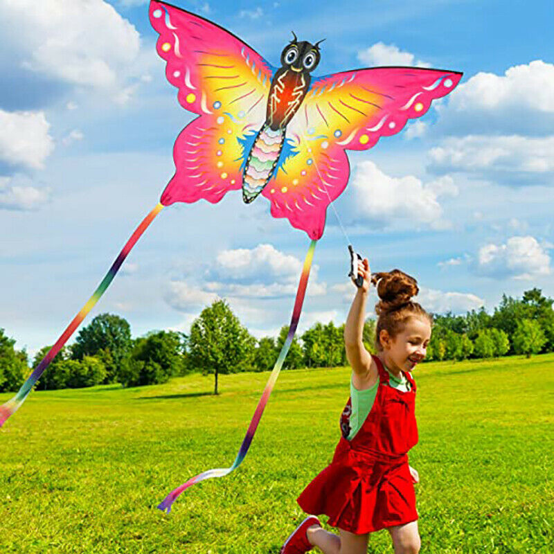 Butterfly Kite Outdoor Games & Activities Single Line Light Kite Flag KidBDAU