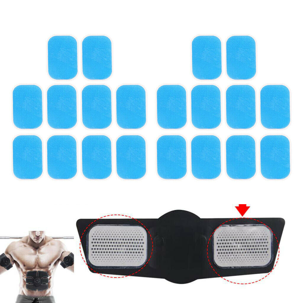 20 Pieces Abdominal Hip Simulator Trainer Hydrogel Gel Pads EMS Practical
