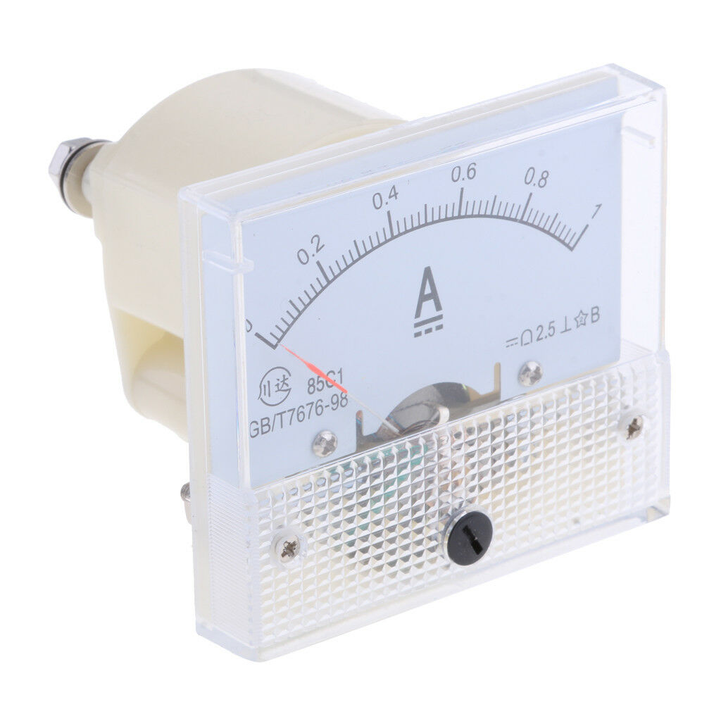 DC 1A Analog Ammeter Panel AMP Current Meter 0-1A Amp Meter 85C1 Class 2.5