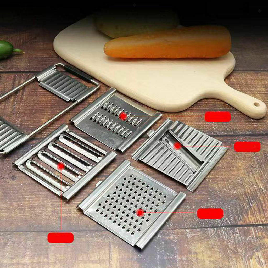 4 Blades Home Vegetable Slicer Adjustable Shredder for Fruits Salad Onion