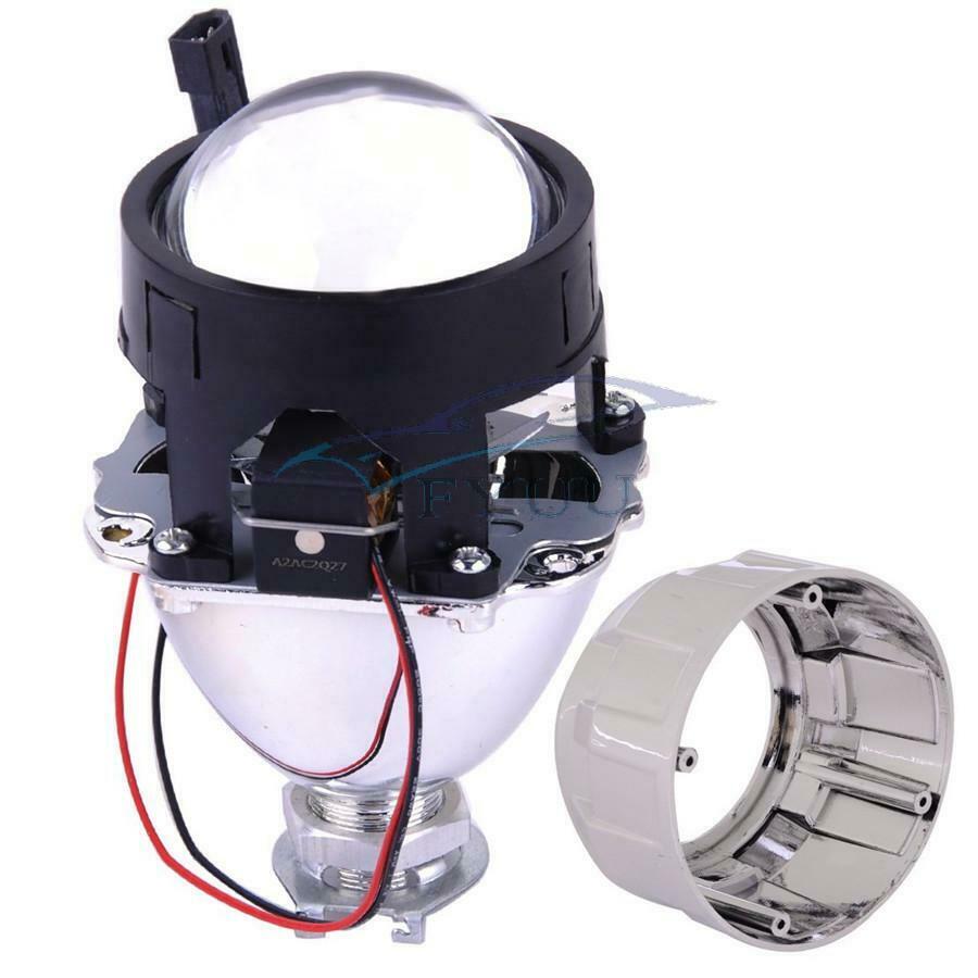 2.5Inch Clear Lens Car Mini HID Bi-xenon Projector Kit Headlight Shroud H1 H4 H7
