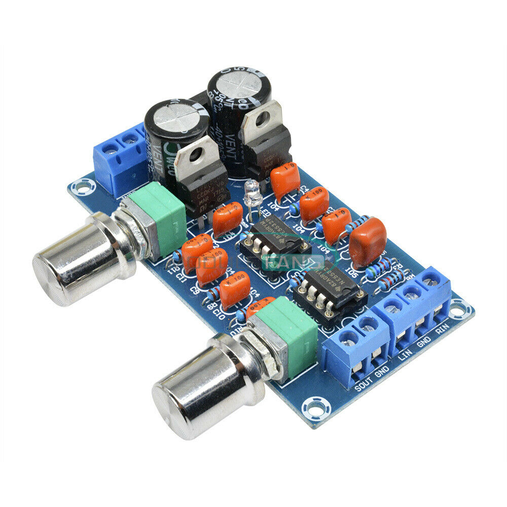 Low-pass Filter NE5532 Subwoofer Process Circuit For Amplifer Board AC 9V -15V