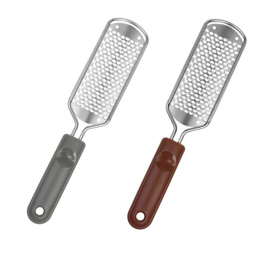 2x Metal Foot  Foot Scrubber Corn Callus Remover Manicure Pedicure Tool