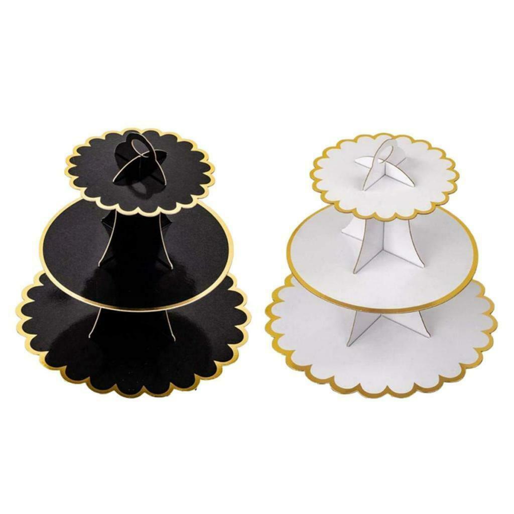 2pack 3 Tier Cupcake Stand Muffin Cake Pastry Food Tower Birthday Receptions