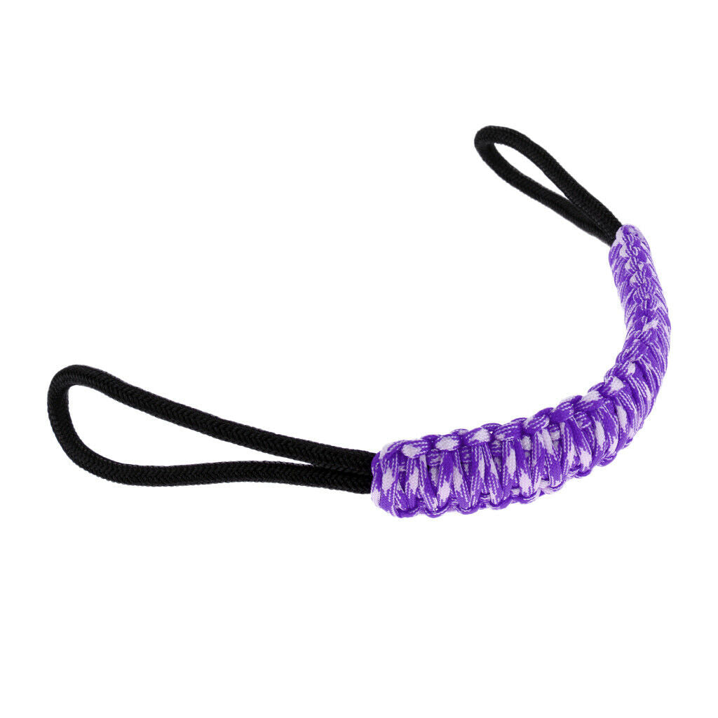 Handmade Weaving Paracord Handle Holder for 20oz 30oz Tumbler Cup - Purple,
