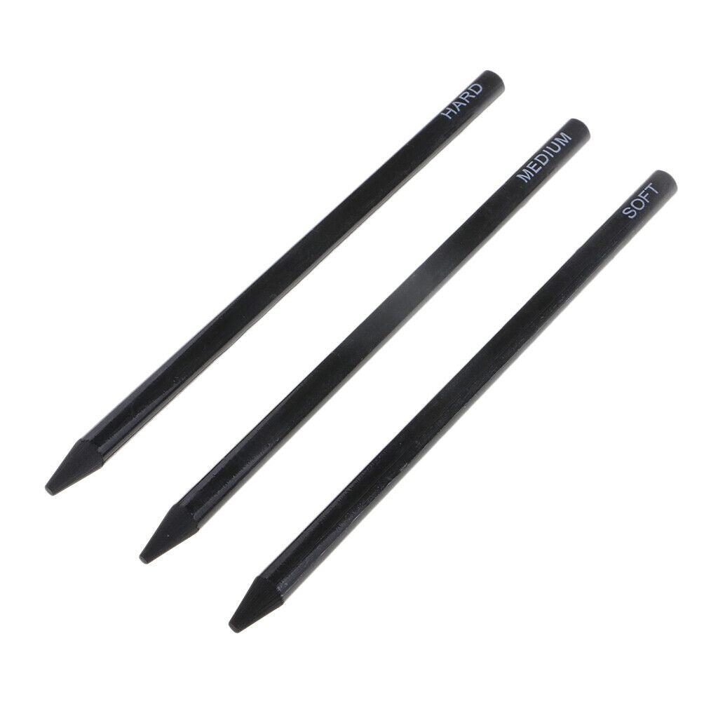 3pcs Sketch Pens Pure Carbon Professional Charcoal Pencils For Drawing Craft
