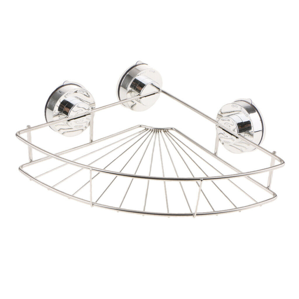 Corner Shower Caddy Suction Cup Stainless