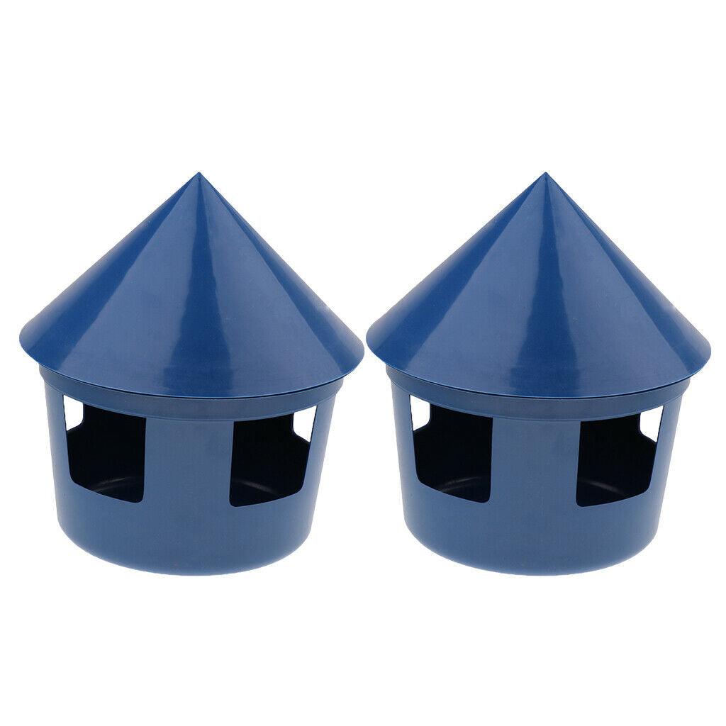 2 Pcs Bird Parrot Cage Bowls for Cockatiel Parakeet   Food Container