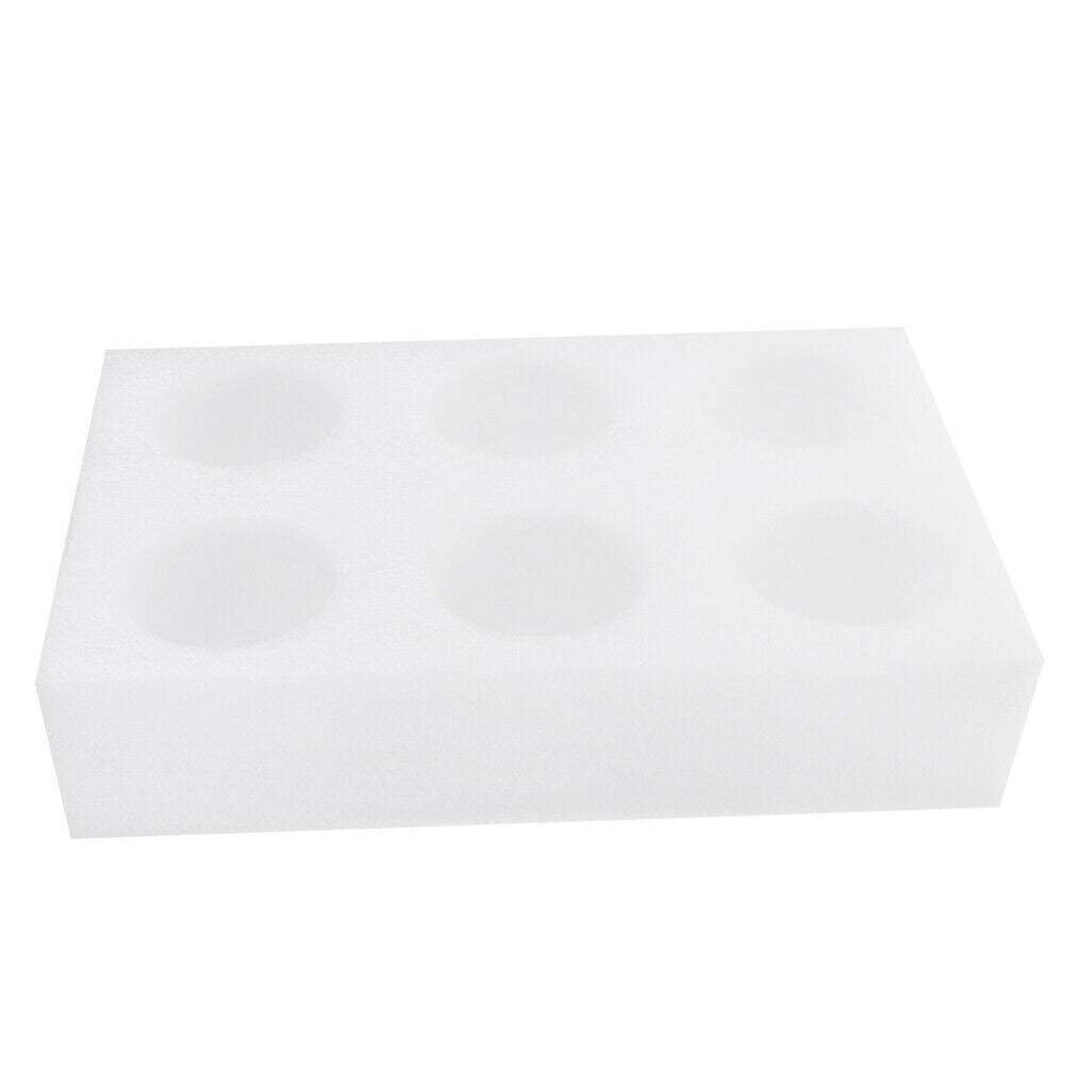 2X Water Cup Holder Tray for Coffee Cup Tea Mug Beer Can Support 7cm 6 Holes