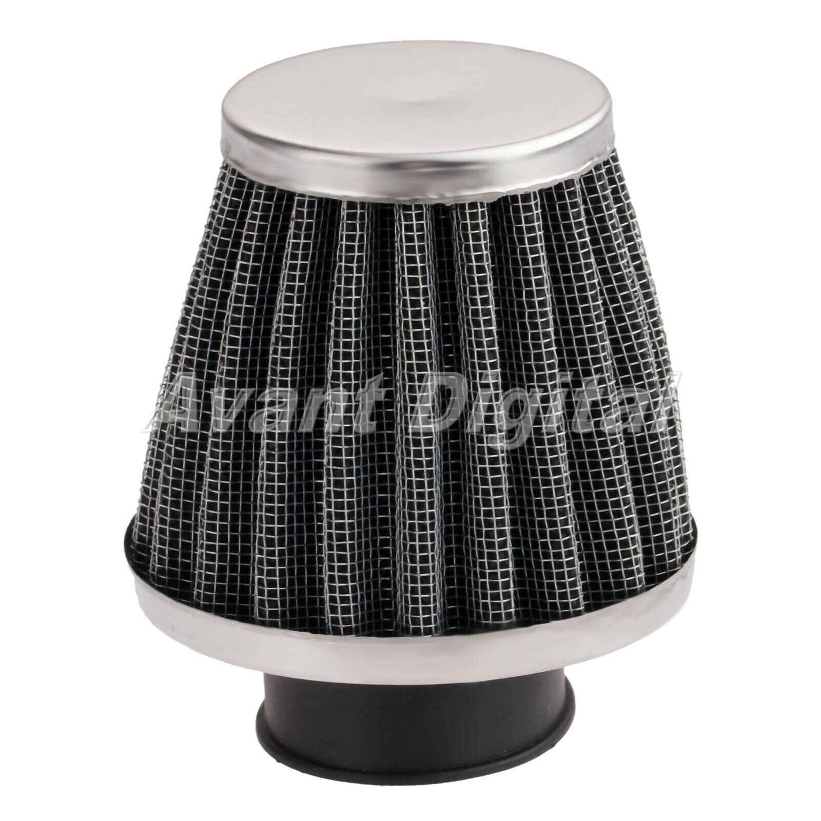 Motorcycle Motorbike 35mm Double Layer Steel Filter Gauze Clamp-on Air Filter