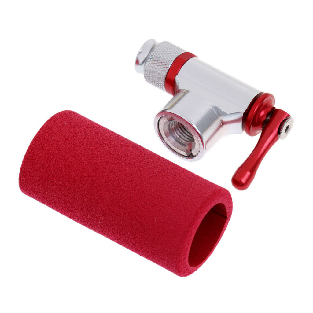 Mini Portable Aluminium MTB Road Mountain CO2 Inflator Pump Valve Sleeve