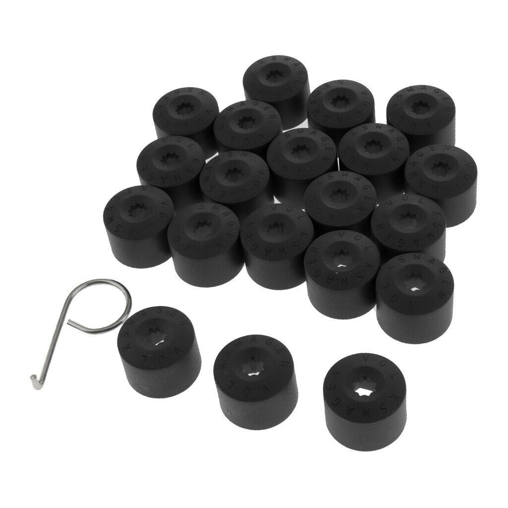 60 Pack 20mm Wheel Nut Bolt TireScrew Dustproof Covers Caps Multicolor with