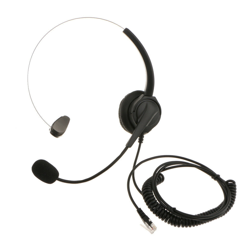VH530 Office Insurance Call Center Headset With Mic Noise-Canceling RJ9 Plug