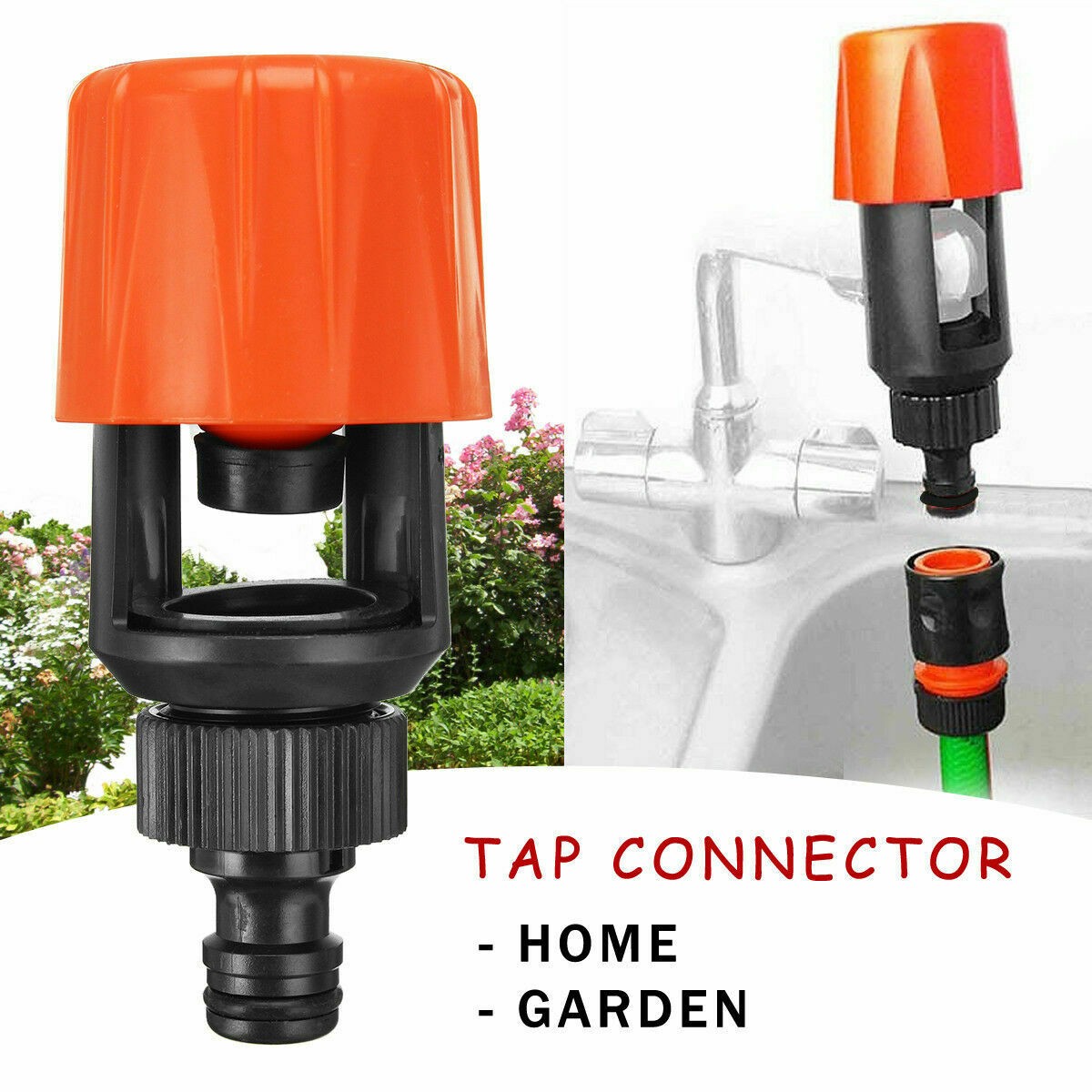 Universal Kitchen Mixer Tap To Garden Hose Pipe Connector Adapter Outdoor-Indoor