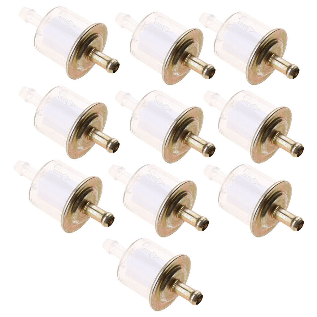 Set of 20 Plastic Small Engine Petrol Inline Fuel Filter for 5/16'' Fuel Lines