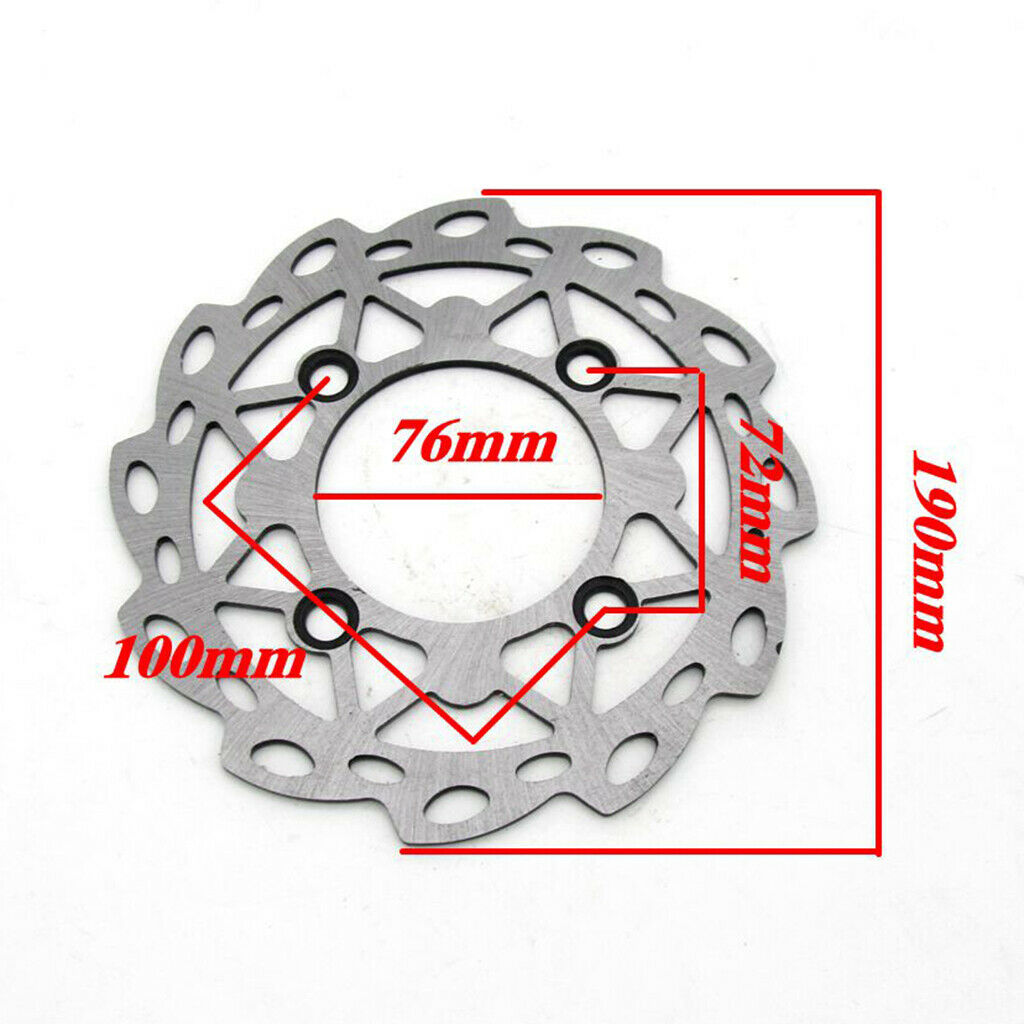 190mm Front Brake Disc Rotor for Chinese Dirt Pit Bike CRF50 SSR Motorcycle