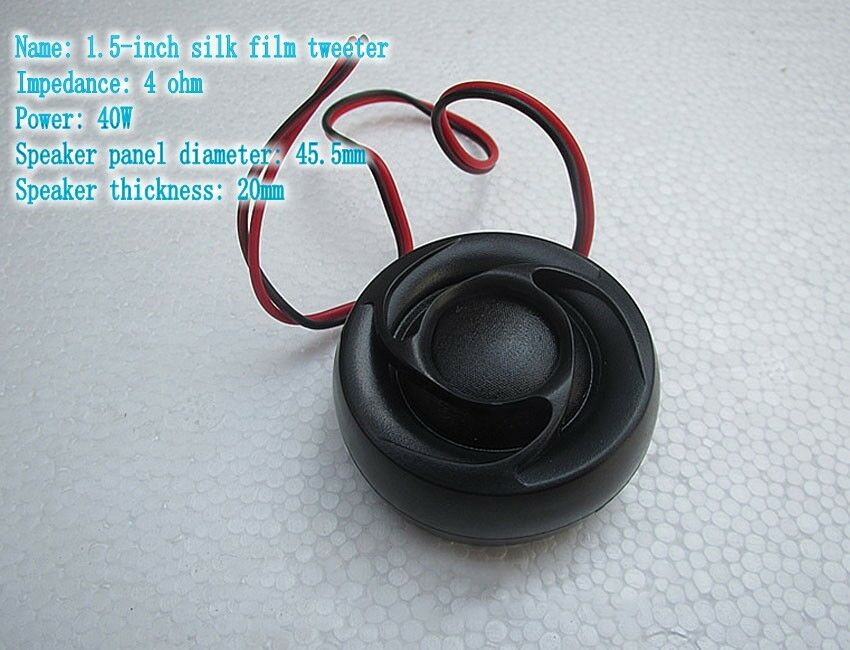 2pcs 1.5"inch 4Ω 40W silk film car tweeter speaker loudspeaker For JBL
