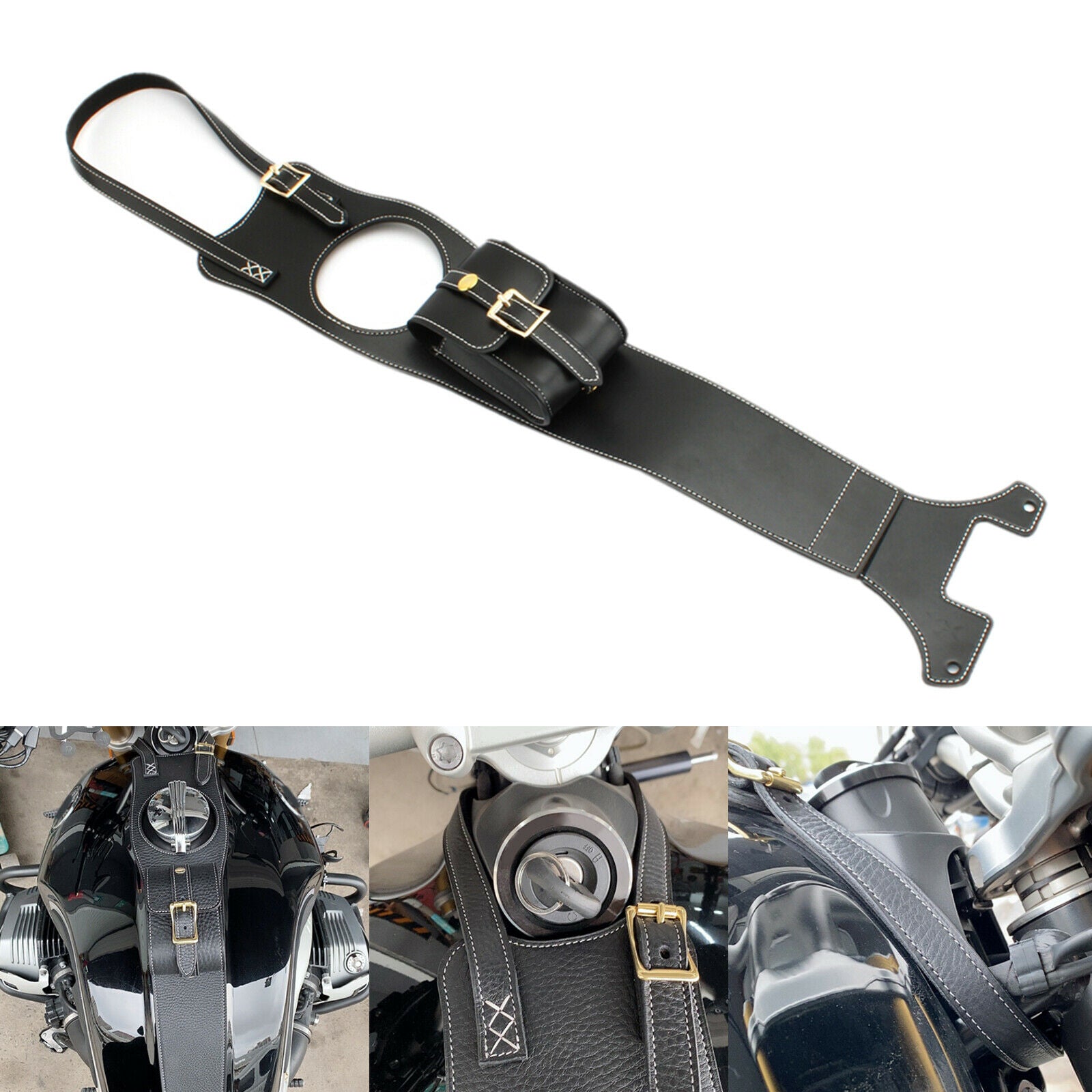 Fuel Tank Bag Cover   Console Center for BMW RnineT Pure Black