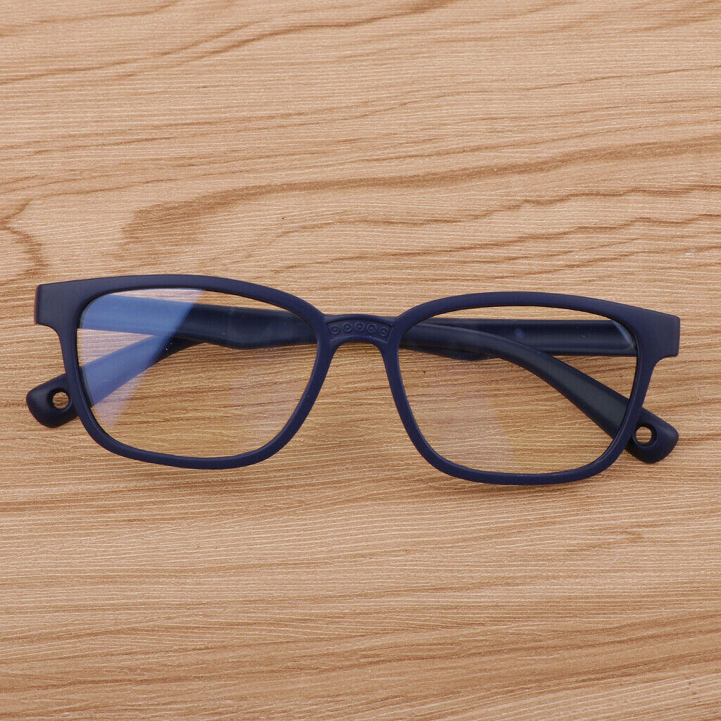 2pcs Plastic Stylish Kids Eyeglass Soft Frame Glasses Anti Eyestrain Eyewear