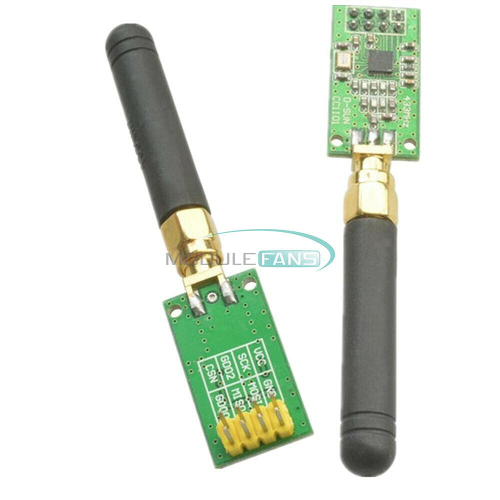 5PCS Wireless CC1101 Transceiver 315/433/868/915MHZ + SMA Antenna Wireless