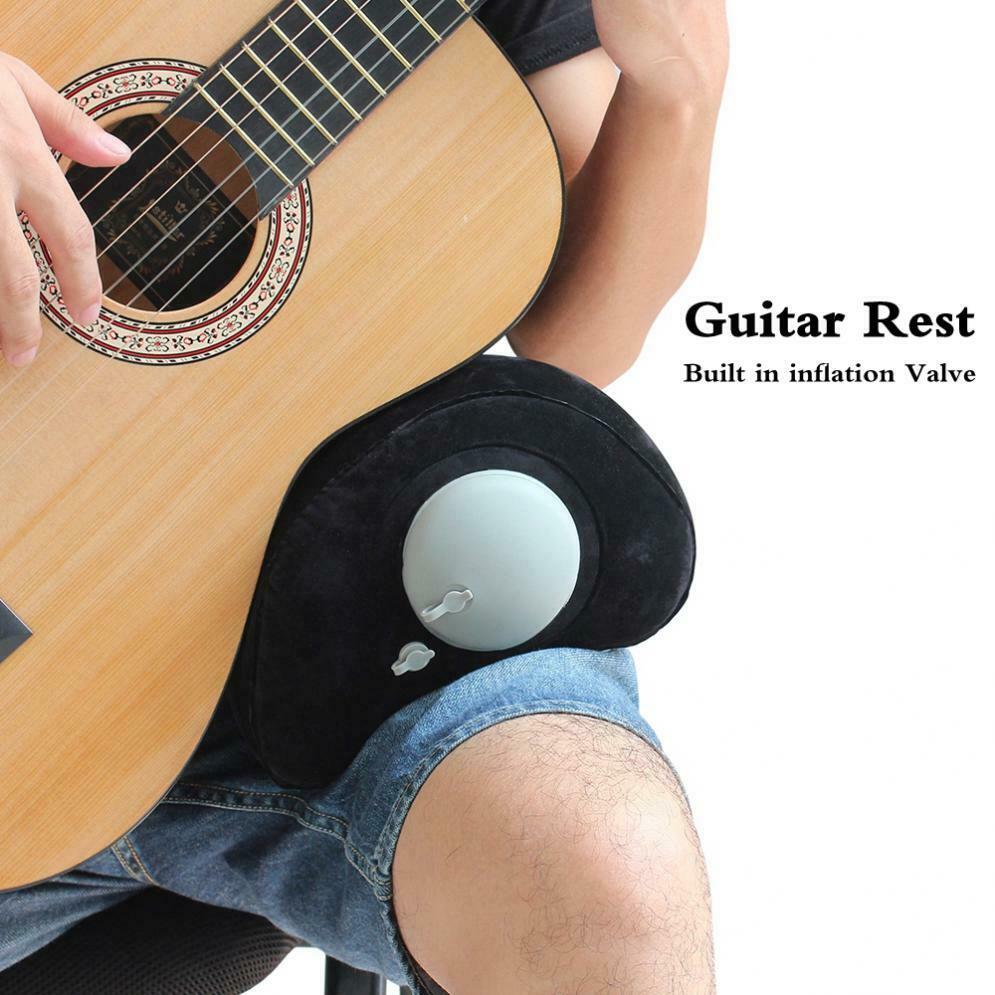 Acoustic / Classical Guitar Inflatable Pad Neck Rest Playing Stand Built in