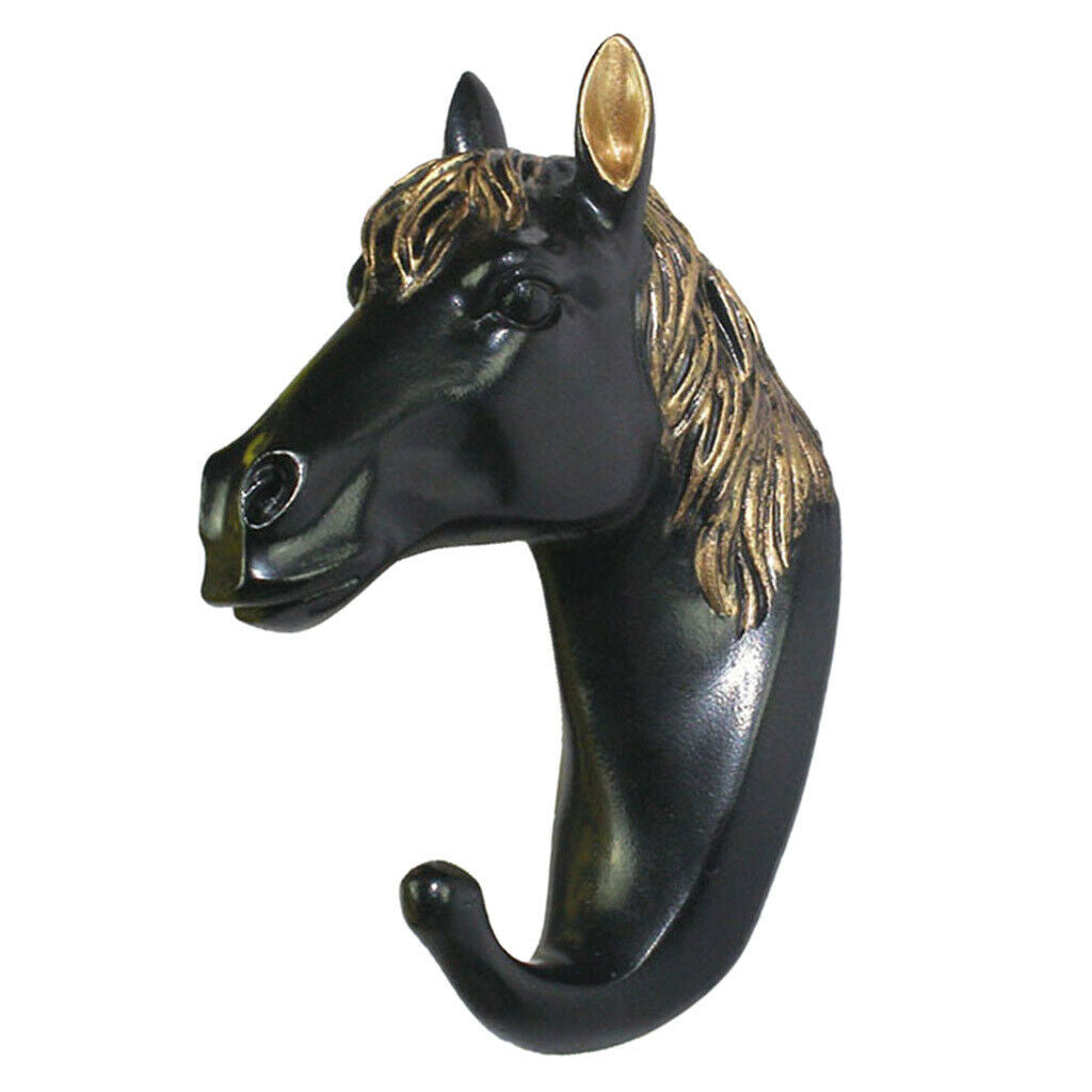 Nordic Style Wall Hook Cloth Hanger w/ Screws for Bathroom Porch Horse