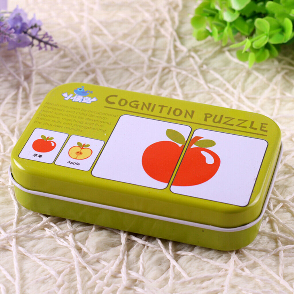 32 Pieces Preschool Educational Flash Cards for Kids Vegetables and Fruits